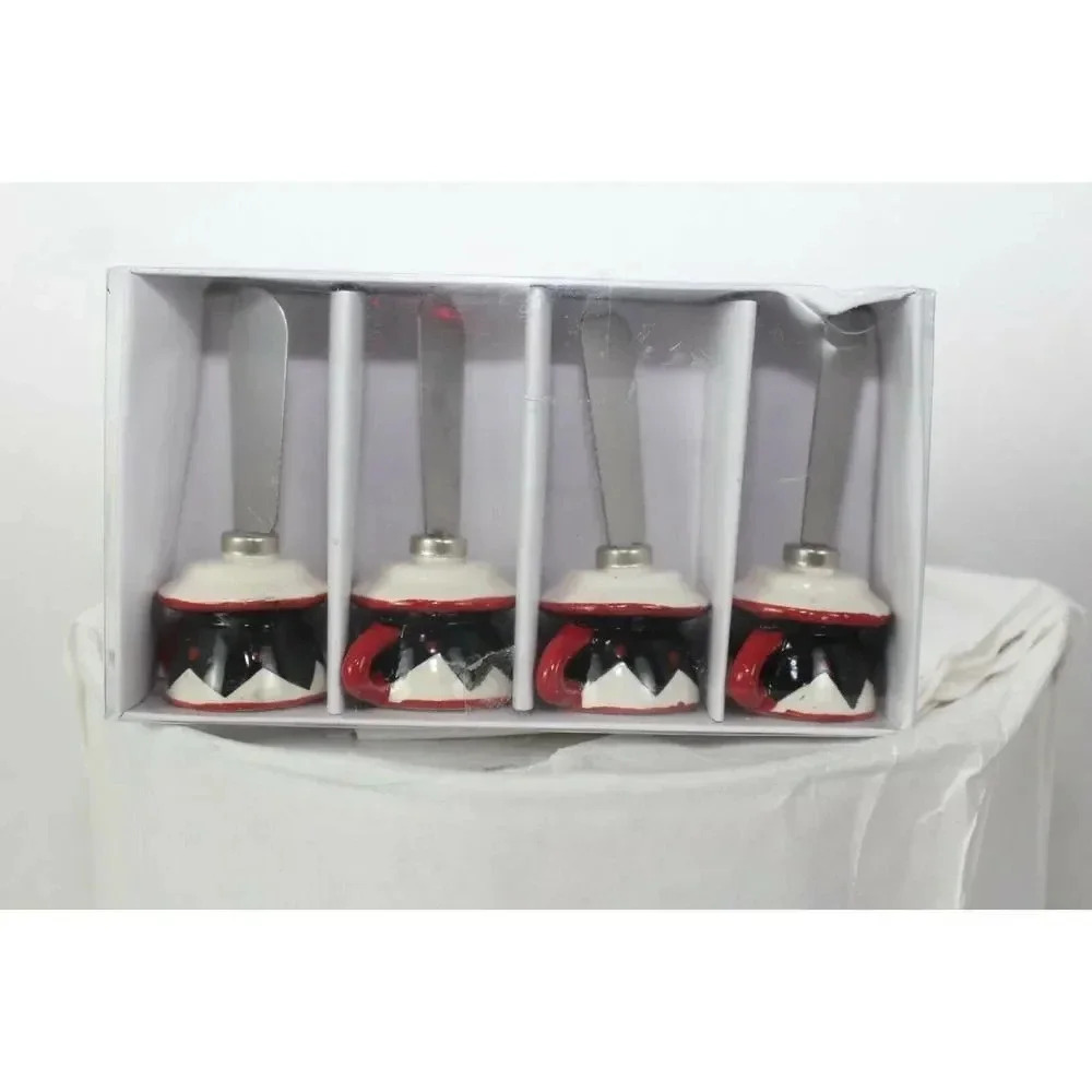 handcrafted tea cup cream spreaders